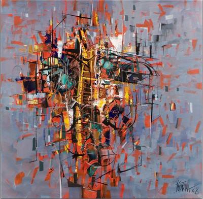 Sample artwork by Paul Ygartua (Born 1945), known for native american portrait, land-and streetscape painting, surrealism, murals - View similar artists and auction records